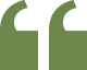 Green quotation mark icon on black background.